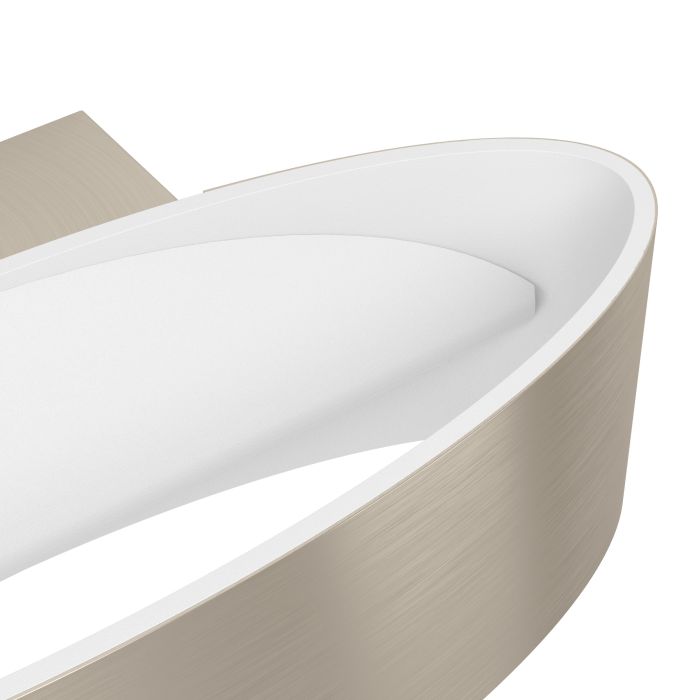 Load image into Gallery viewer, Aplique de Parede LED Curvo em Metal Níquel Mate MACCACARI EGLO
