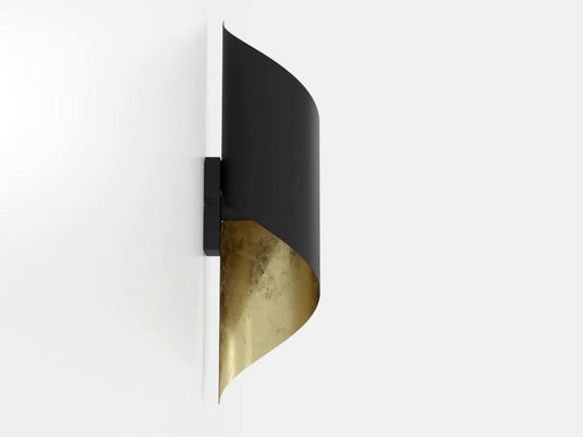 Aplique de Parede Curvo Preto e Dourado JABALOYAS EGLO