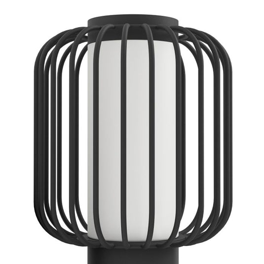 Candeeiro de pé exterior com abajur em arame preto RAVELLO EGLO