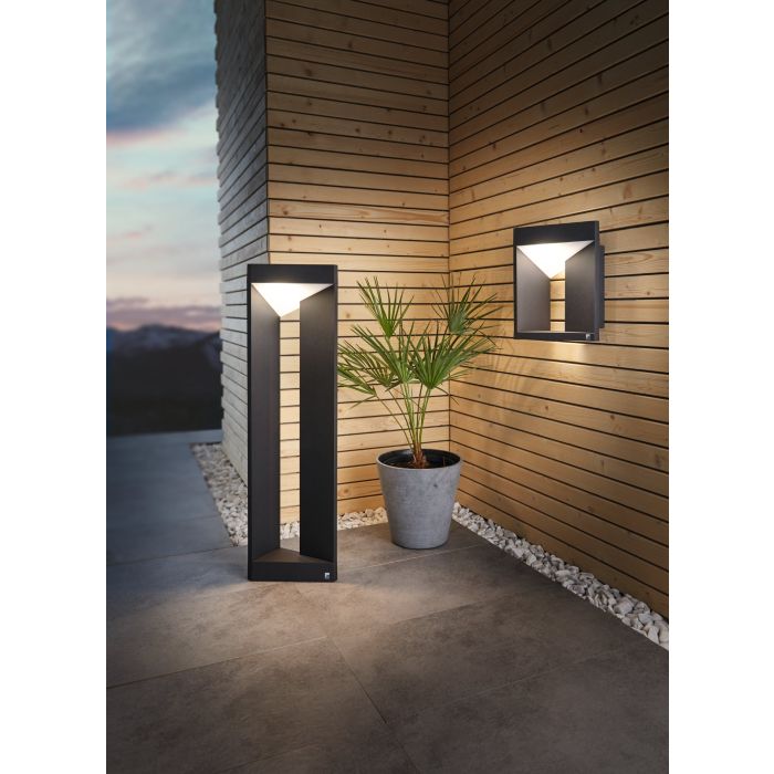Load image into Gallery viewer, Luz de caminho LED em alumínio fundido preto NEMBRO EGLO
