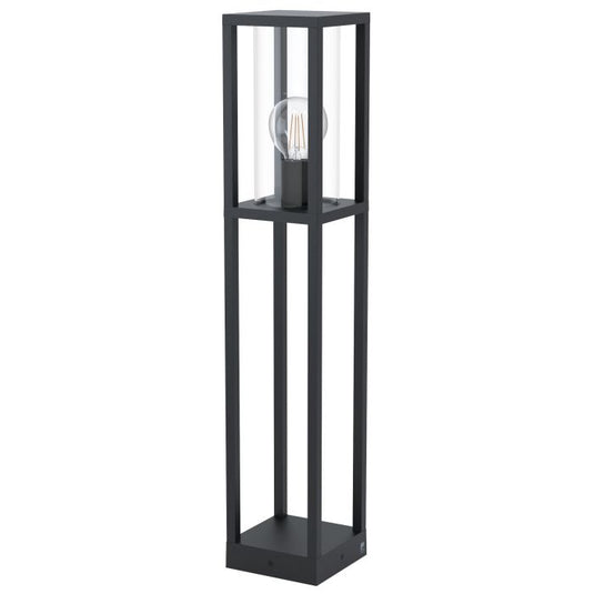 Candeeiro de Pé Exterior com Abajur de Vidro Transparente CASCINETTA EGLO