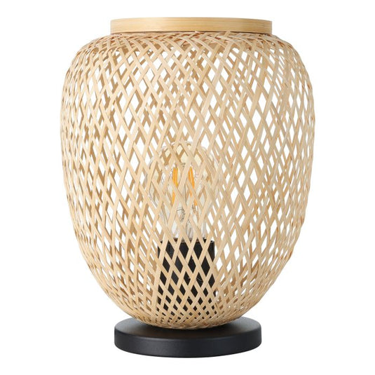 Candeeiro de Mesa com Abajur de Vime Natural DEMBLEBY EGLO