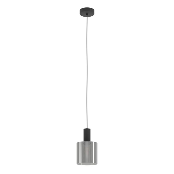 Chargez l'image dans la visionneuse de la galerie, Candeeiro de teto suspenso com vidro preto fumado GOROSIBA EGLO
