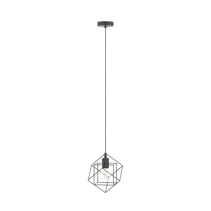 Carregue imagem no visualizador da galeriaCandeeiro de teto com estrutura em aço preto STRAITON EGLO
