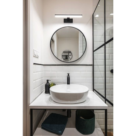 Aplique LED para Casa de Banho com Alumínio e Plástico Preto PANDELLA 1 EGLO