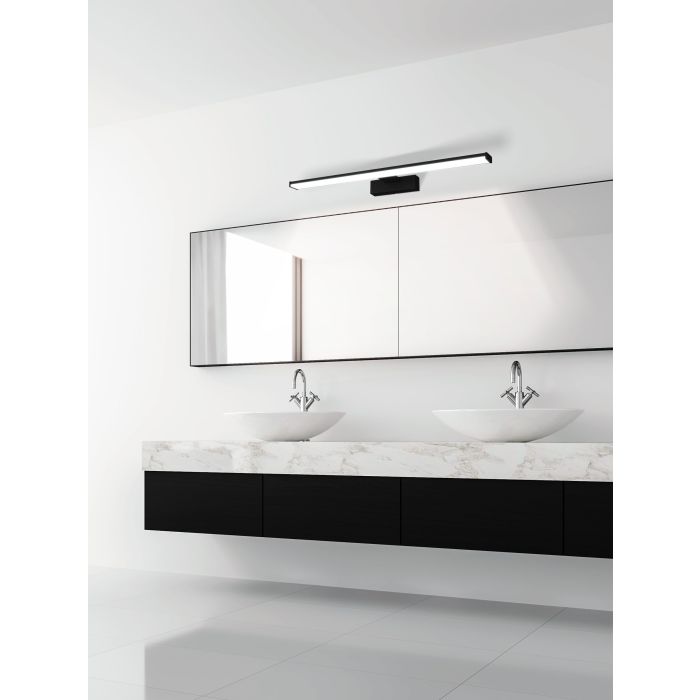Cargue la imagen en el visor de la galería, Aplique LED para Casa de Banho com Alumínio e Plástico Preto PANDELLA 1 EGLO
