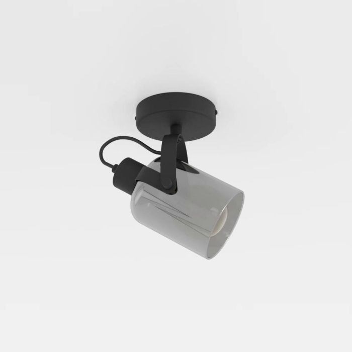 Chargez l'image dans la visionneuse de la galerie, Foco de Parede com Vidro Vaporizado Preto BERREGAS EGLO
