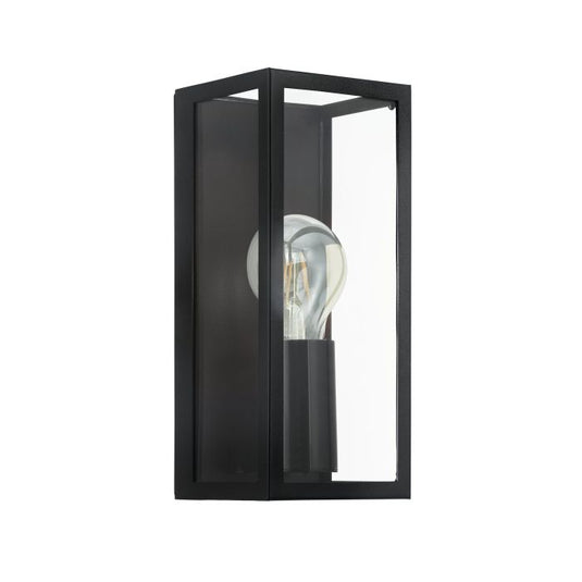 Aplique de Parede com Moldura de Metal Preto e Vidro Transparente AMEZOLA EGLO