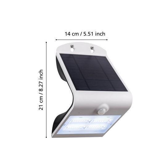 Aplique LED Exterior com Painel Solar e Sensor LAMOZZO EGLO