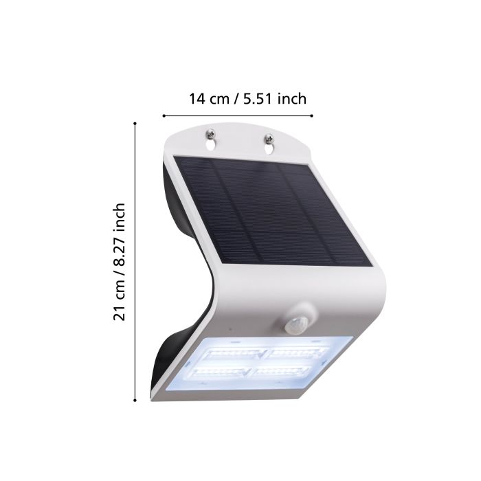 Load image into Gallery viewer, Aplique LED Exterior com Painel Solar e Sensor LAMOZZO EGLO
