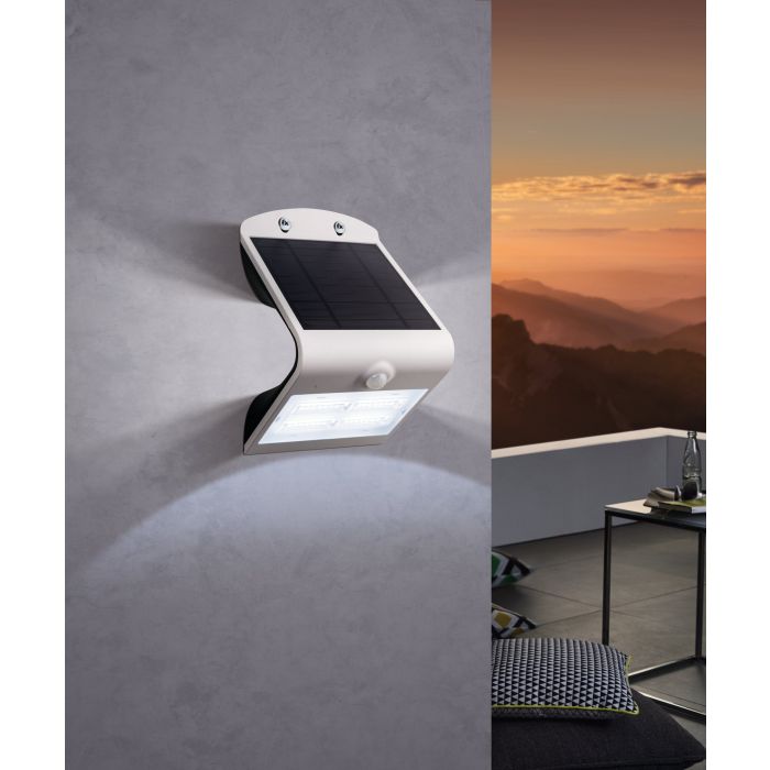 Load image into Gallery viewer, Aplique LED Exterior com Painel Solar e Sensor LAMOZZO EGLO
