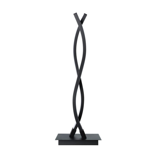 Candeeiro de Mesa LED com Dois Perfis Curvos em Metal Preto LASANA 3 EGLO
