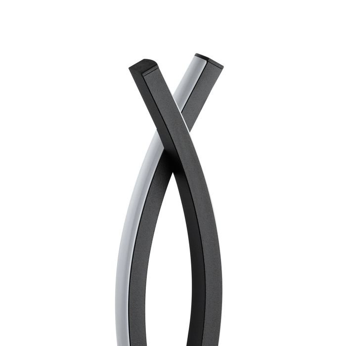 Chargez l'image dans la visionneuse de la galerie, Candeeiro de Mesa LED com Dois Perfis Curvos em Metal Preto LASANA 3 EGLO
