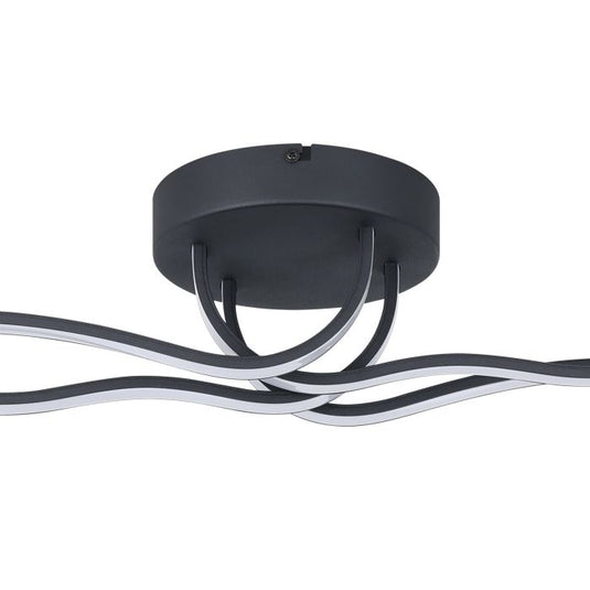 Plafon LED de Teto em Metal Preto RONCADE 1 EGLO