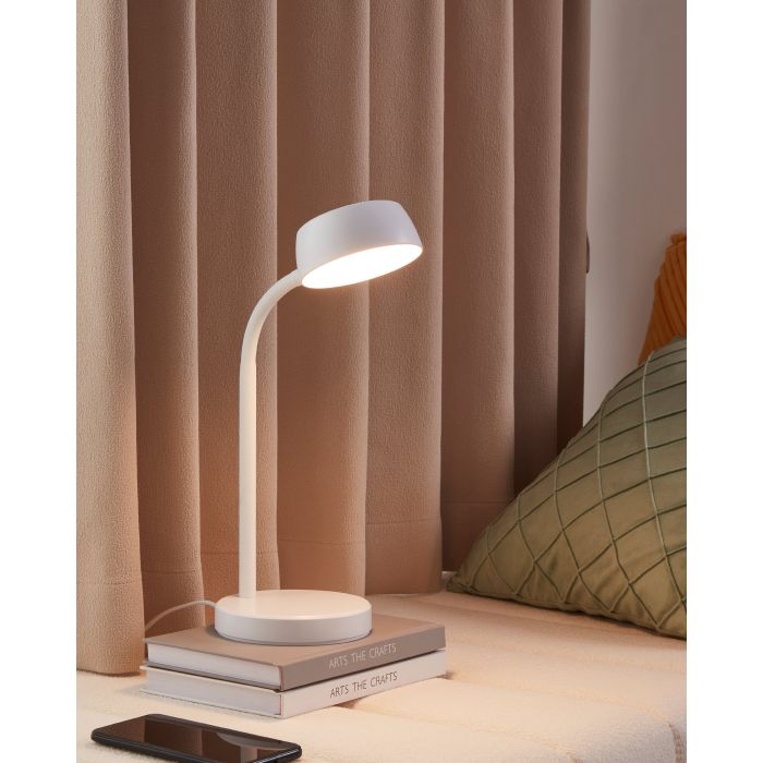 Chargez l'image dans la visionneuse de la galerie, Candeeiro de Mesa LED em Plástico Branco CABALES EGLO
