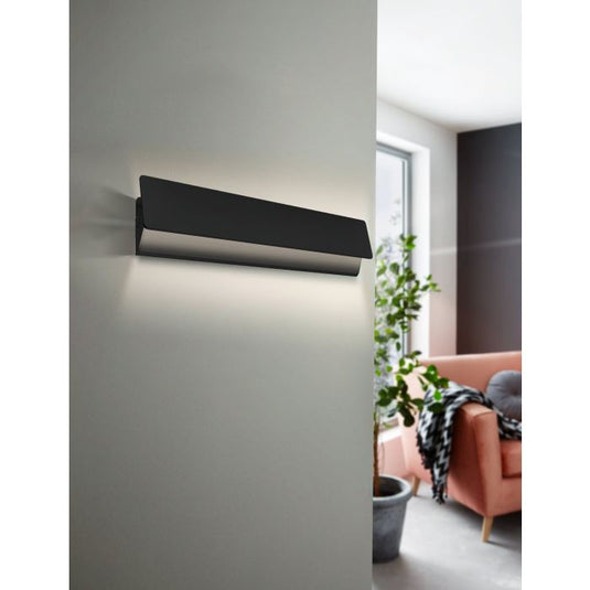 Aplique de Parede LED com Painel Giratório Preto ZUBIALDE EGLO