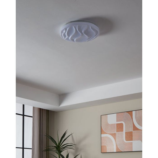Plafon LED com Design Ondulado Branco BENARIBA EGLO