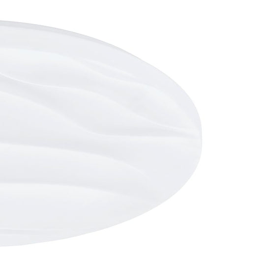 Plafon LED com Design Ondulado e Estrutura em Aço BENARIBA EGLO