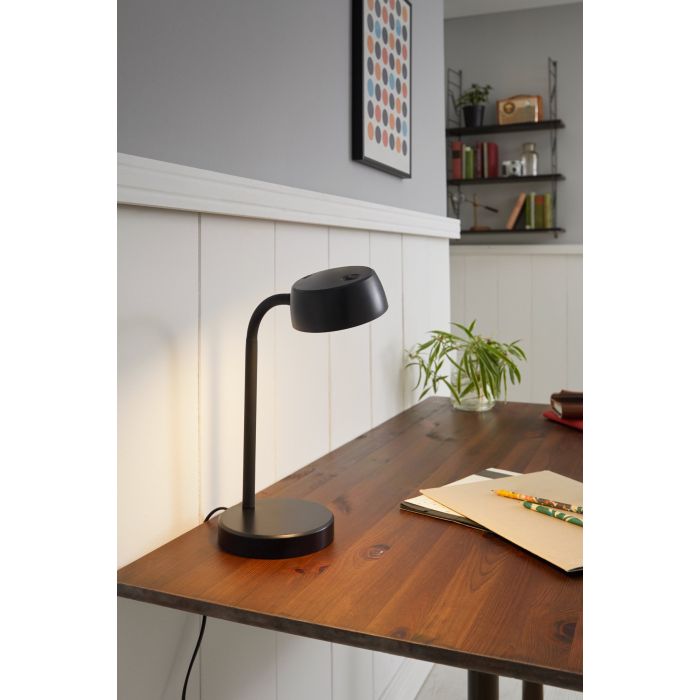 Load image into Gallery viewer, Candeeiro de Mesa LED Preto com Luz Branca Quente CABALES EGLO
