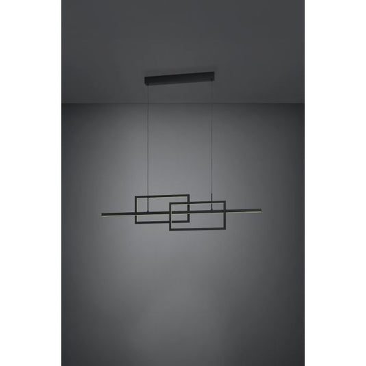 Candeeiro de teto LED suspenso com design geométrico PUEBLA EGLO