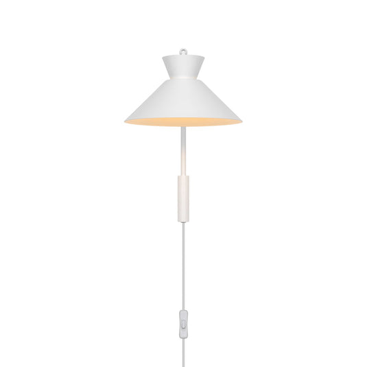 Aplique de Parede com Cabeça Ajustável em Metal Branco Dial NORDLUX