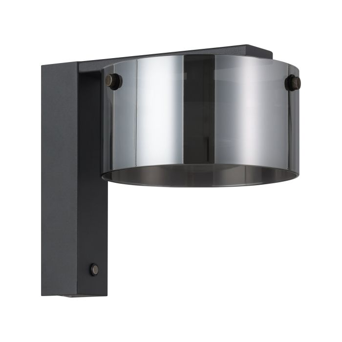 Carregue imagem no visualizador da galeriaAplique de Parede LED com Vidro Preto Fumado COPILLOS EGLO
