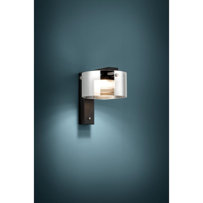Carregue imagem no visualizador da galeriaAplique de Parede LED com Vidro Preto Fumado COPILLOS EGLO

