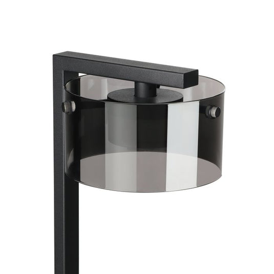 Candeeiro de Mesa LED com Base de Metal Preto e Vidro Fumado COPILLOS EGLO