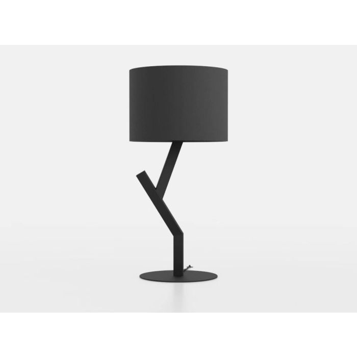 Chargez l'image dans la visionneuse de la galerie, Candeeiro de Mesa com Base em Metal e Abajur Têxtil Preto BALNARIO EGLO
