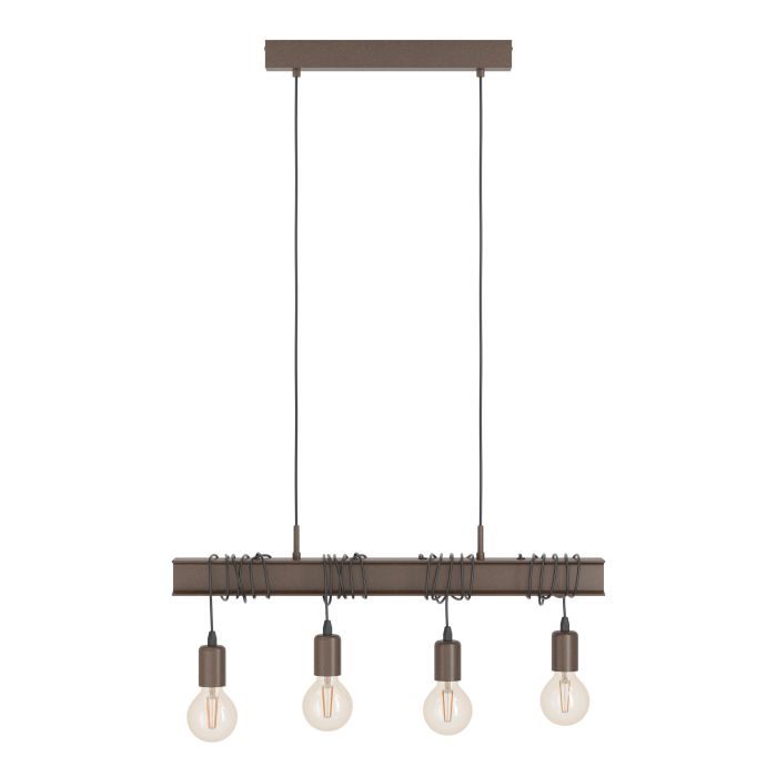 Carregue imagem no visualizador da galeriaCandeeiro de teto suspenso com 4 lâmpadas TOWNSHEND EGLO
