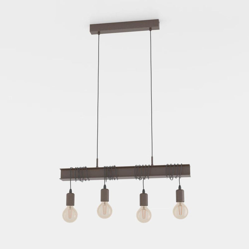 Carregue imagem no visualizador da galeriaCandeeiro de teto suspenso com 4 lâmpadas TOWNSHEND EGLO
