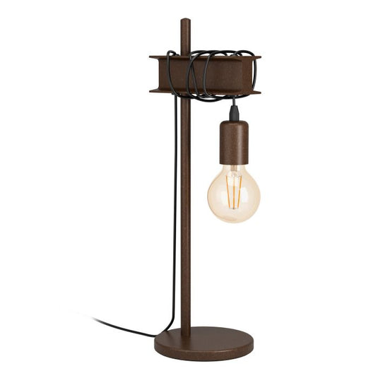 Candeeiro de Mesa em Metal Castanho Envelhecido TOWNSHEND 4 EGLO