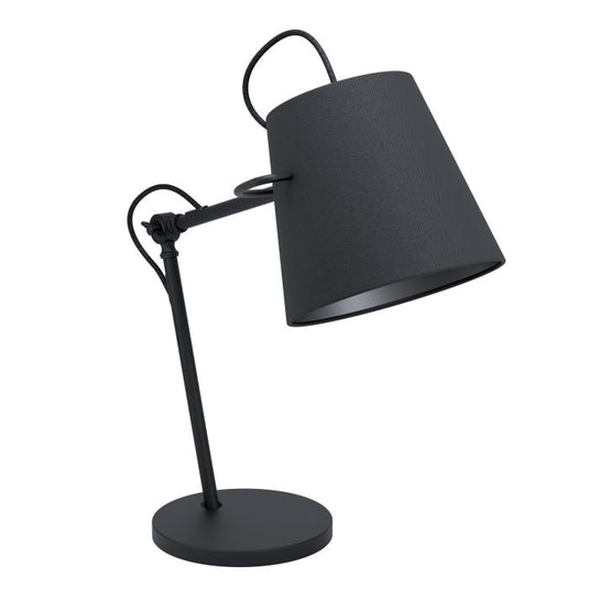 Candeeiro de Mesa com Abajur em Tecido Preto GRANADILLOS EGLO