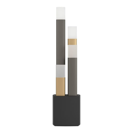 Candeeiro de Mesa LED com Base de Metal Preto e Dourado ESTANTERIOS EGLO