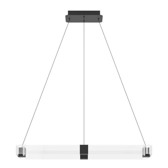Candeeiro de teto LED com perfis ovais transparentes MOGETONELLO EGLO