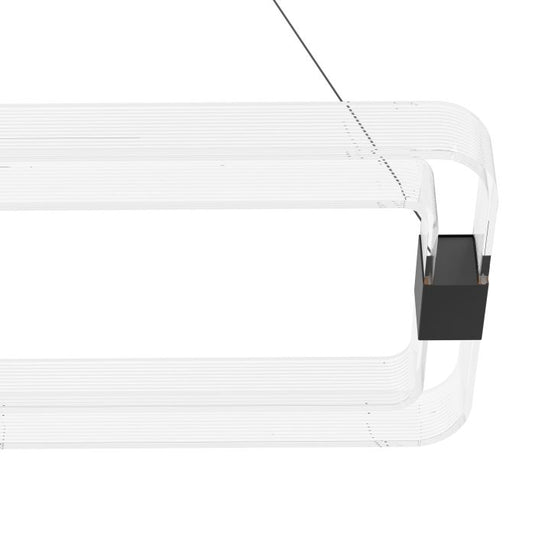Candeeiro de teto LED com perfis ovais transparentes MOGETONELLO EGLO