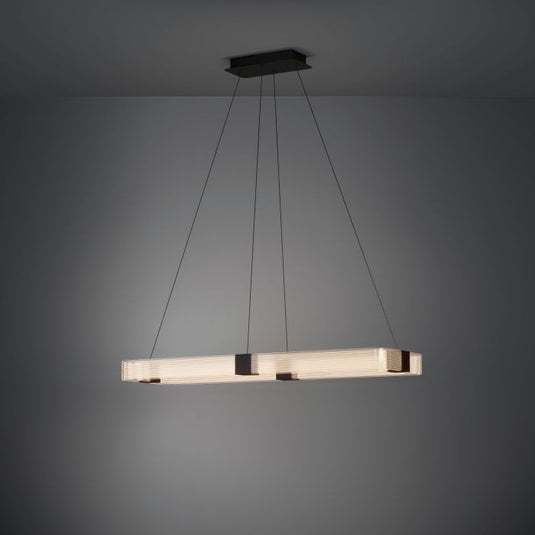 Candeeiro de teto LED com perfis ovais transparentes MOGETONELLO EGLO