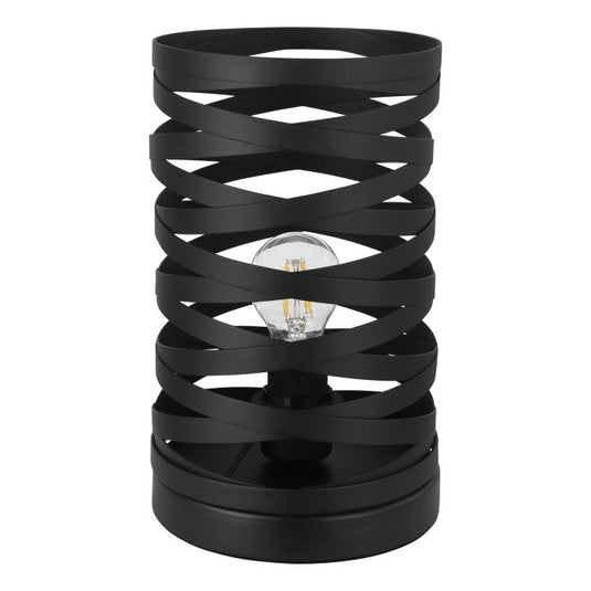 Candeeiro de Mesa com Abajur Metálico Preto CREMELLA EGLO