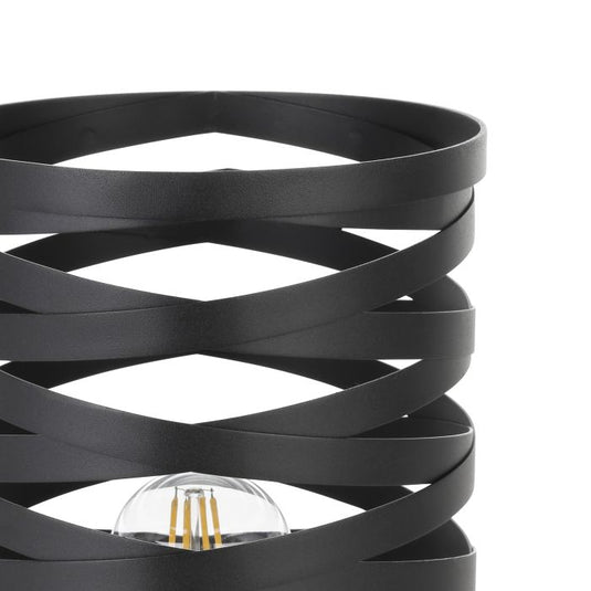 Candeeiro de Mesa com Abajur Metálico Preto CREMELLA EGLO