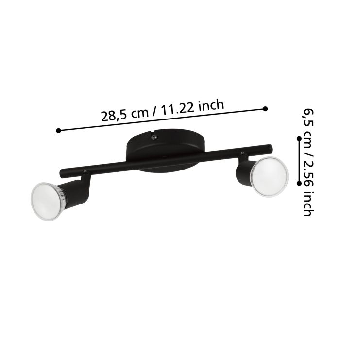 Cargue la imagen en el visor de la galería, Foco LED de Parede e Teto com Projetores Ajustáveis BUZZ-LED EGLO
