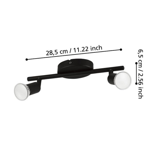 Foco LED de Parede e Teto com Projetores Ajustáveis BUZZ-LED EGLO