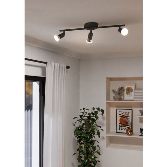 Foco LED de Parede e Teto com Três Projetores Ajustáveis BUZZ-LED EGLO