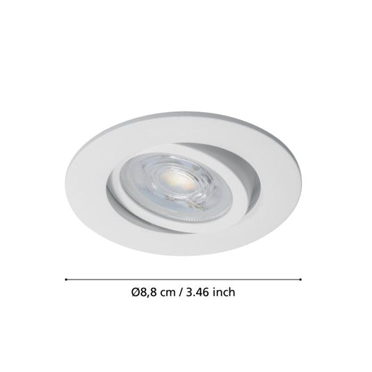 Foco LED de Encastrar Alumínio Branco SALICETO-Z EGLO
