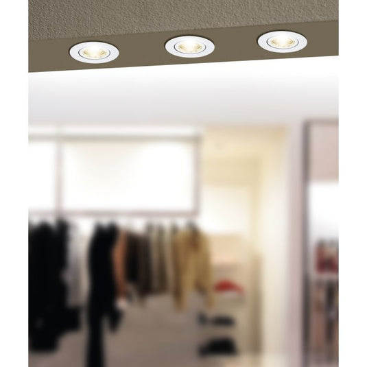 Foco LED de Encastrar Alumínio Branco SALICETO-Z EGLO