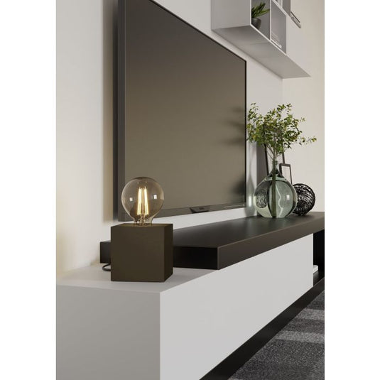 Candeeiro de Mesa com Base Metálica em Bronze Escuro PRESTWICK 2 EGLO