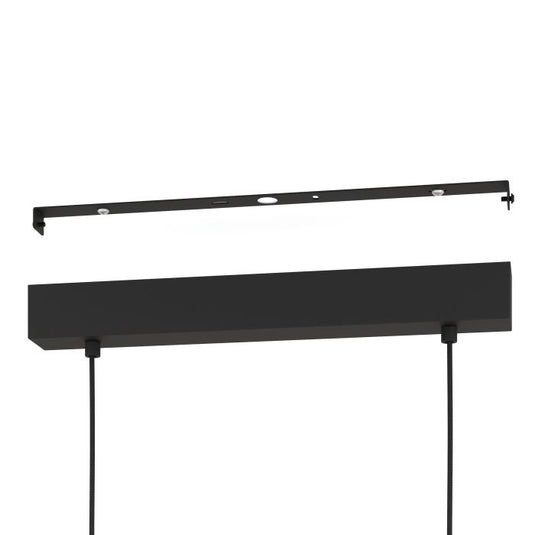 Candeeiro de teto com pormenores geométricos preto e dourado SALLICANO EGLO