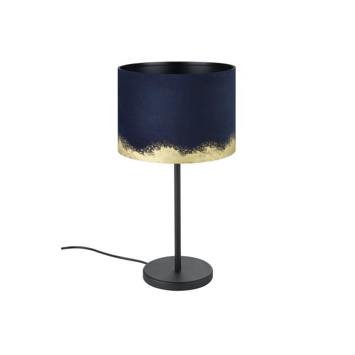 Load image into Gallery viewer, Candeeiro de Mesa com Abajur de Veludo Azul Escuro CASUARITA EGLO
