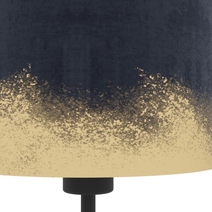 Load image into Gallery viewer, Candeeiro de Mesa com Abajur de Veludo Azul Escuro CASUARITA EGLO
