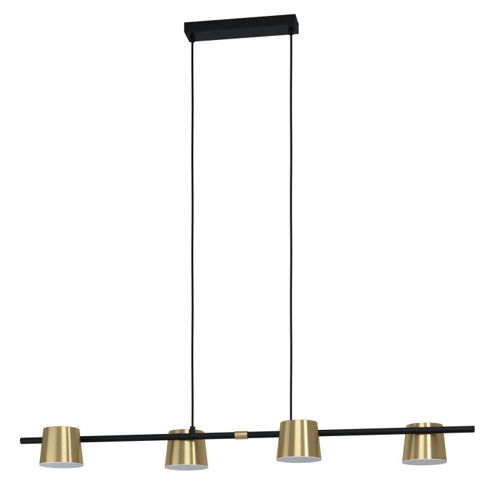 Load image into Gallery viewer, Candeeiro de teto suspenso com LED e latão escovado ALTAMIRA EGLO
