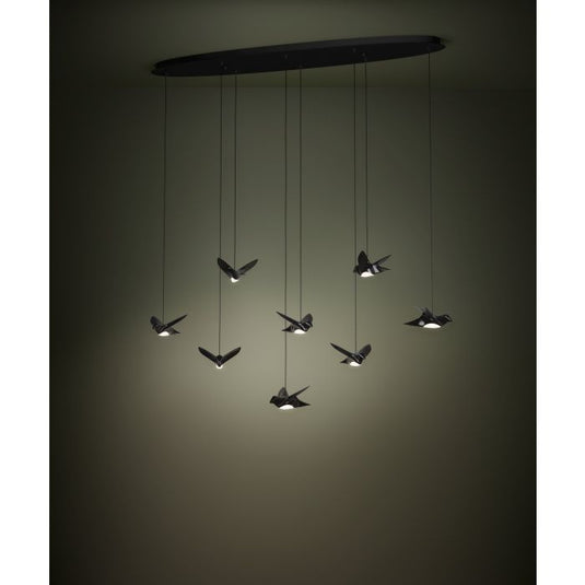 Candeeiro de teto suspenso com pássaros LED PARATEBUENO EGLO